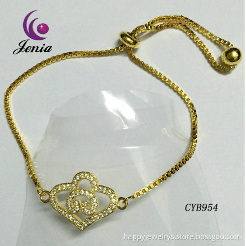 Jenia 2016 Hot European Custom Brass Charm Bracelets